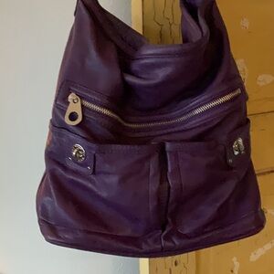 ❤️💜❤️Marc Jacobs Deep Purple Leather Handbag